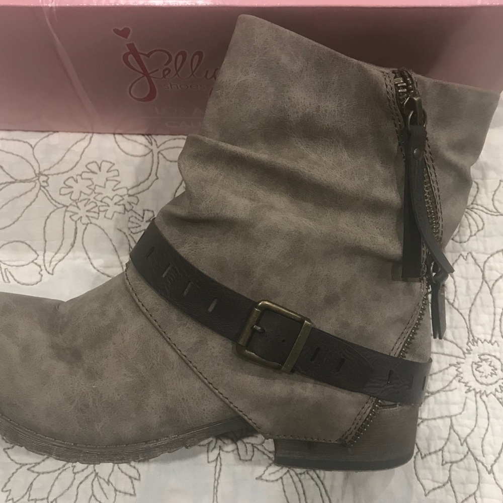 Taupe booties